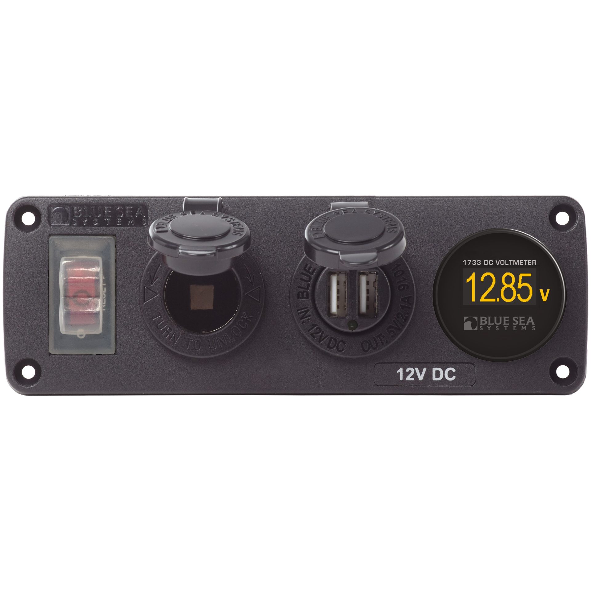 Blue Sea 4366 Water-Resistant Accessory Panel - Circuit Breaker