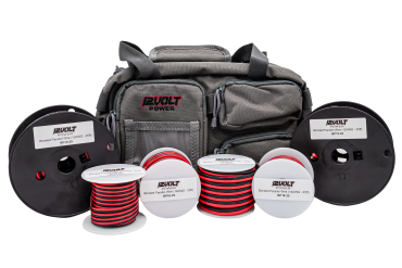 12 Volt Power WIREGOBAG, The Ultimate Red/Black Bonded Parallel Wire Kit