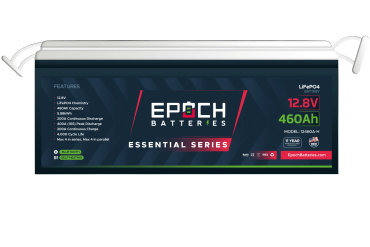 12V 460Ah (5.89kWh) Essential Series - Bluetooth & Heated LiFePO4 Battery